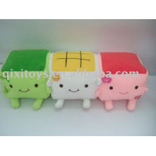 stuffed plush tofu mobile phone holder